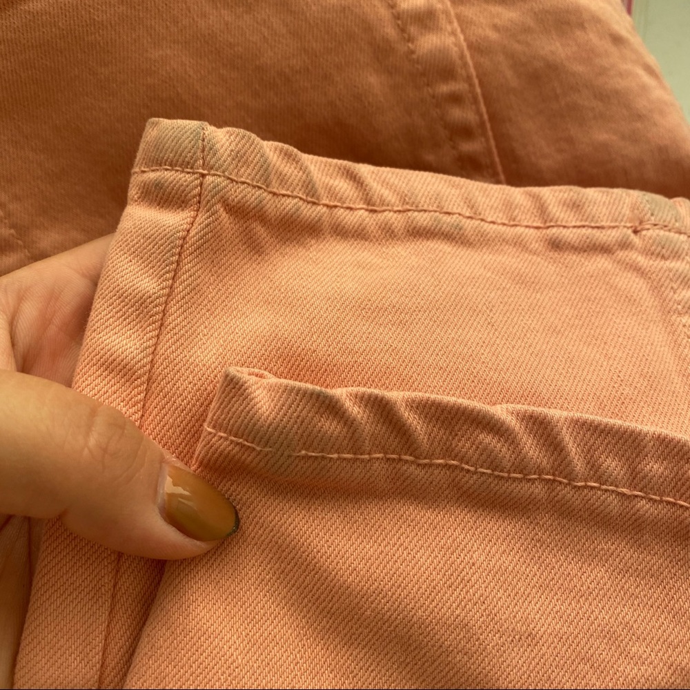 Re/Done Originals High Rise Coral Pink Skinny Jean - Picture 7 of 7
